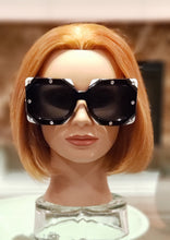Load image into Gallery viewer, Rhinestone Square Sunglasses
