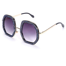 Load image into Gallery viewer, Oversized Diamond Shiny Crystal Sunglasses