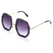 Load image into Gallery viewer, Oversized Diamond Shiny Crystal Sunglasses