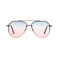 Load image into Gallery viewer, Metal Vintage Mirror Polygonal Oversize Sunglasses